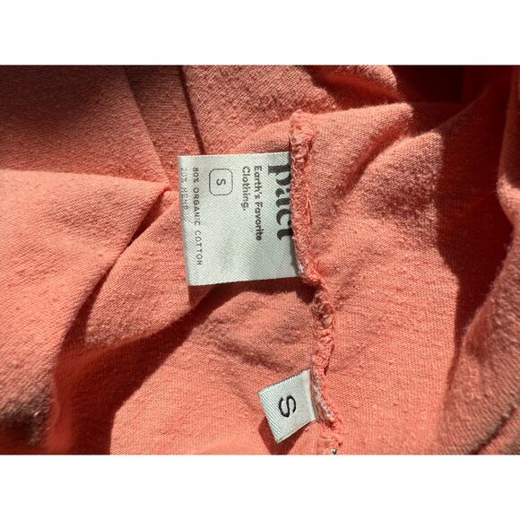 PACT Organic Cotton Cropped Pocket Short Sleeve Tee Size Small - Picture 5 of 7